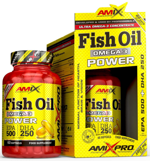 Κάψουλες Omega 3 Amix Fish Oil Power 60