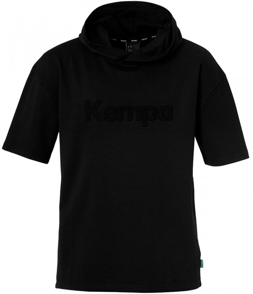 Φούτερ-Jacket με κουκούλα Kempa HOOD SHIRT BLACK & WHITE