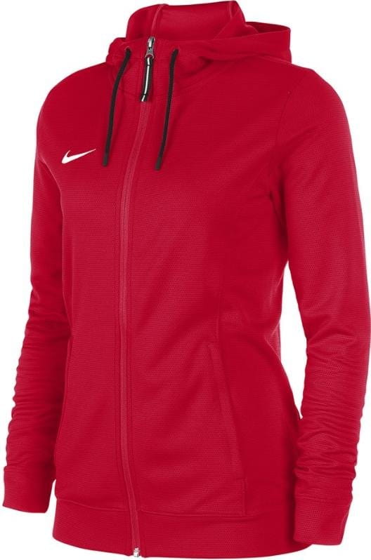 Φούτερ-Jacket με κουκούλα Nike WOMEN S TEAM BASKETBALL HOODIE FULL ZIP -UNI RED